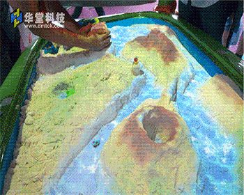华堂科技：等高线互动投影，等高线沙盘